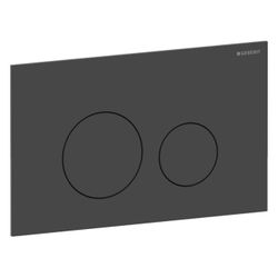 Geberit Sigma40 Betätigungsplatte, rund, 2-Mengen-Spülung Platte, Taste Schwarz matt... GEBERIT-115628141 4064746006722 (Abb. 1)