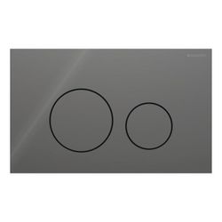 Geberit Sigma40 Betätigungsplatte, rund, 2-Mengen-Spülung Platte, Taste Lava, Glas g... GEBERIT-115628JK1 4064746006845 (Abb. 1)