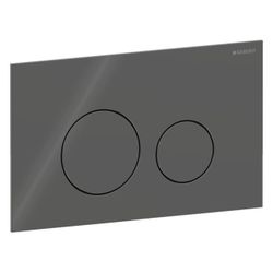 Geberit Sigma40 Betätigungsplatte, rund, 2-Mengen-Spülung Platte, Taste Lava, Glas g... GEBERIT-115628JK1 4064746006845 (Abb. 1)