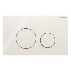 Geberit Sigma40 Betätigungsplatte, rund, 2-Mengen-Spülung Platte, Taste Sandgrau, Gl... GEBERIT-115628JL1 4064746006869 (Abb. 1)
