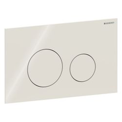 Geberit Sigma40 Betätigungsplatte, rund, 2-Mengen-Spülung Platte, Taste Sandgrau, Gl... GEBERIT-115628JL1 4064746006869 (Abb. 1)