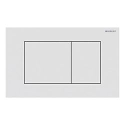 Geberit Sigma40 Betätigungsplatte, eckig, 2-Mengen-Spülung Platte, Taste Weiß matt, ... GEBERIT-115629JT1 4064746006906 (Abb. 1)