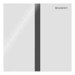 Geberit Betätigungsplatte für Urinalsteuerungen Typ 40, eckig, 12,5x12,5x0,4cm, Weiß... GEBERIT-246121SI1 4064746043659 (Abb. 1)