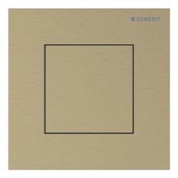 Geberit Betätigungsplatte Typ 40 für Urinalsteuerung, eckig, 125x125x2mm, Messing ge... GEBERIT-246119QF1 4064746043819 (Abb. 1)