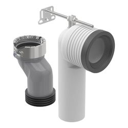 Geberit Anschlussset für Stand-WC iCon TurboFlush, 90mm, PVC/ABS, 152063001... GEBERIT-152063001 4064746039294 (Abb. 1)