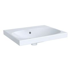 Geberit Acanto Waschtisch 60x48cm ohne Hahnloch, Überlauf sichtbar, symmetrisch, Wei... GEBERIT-504620011 4064746061981 (Abb. 1)