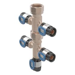 Geberit Verteilerspinne mit FlowFit Pressanschlüssen, 16 x 3/4", 5-fach... GEBERIT-653435001 4064746056727 (Abb. 1)