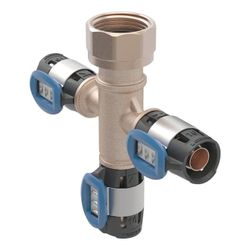 Geberit Verteilerspinne mit FlowFit Pressanschlüssen, 16 x 3/4", 3-fach... GEBERIT-653434001 4064746056697 (Abb. 1)