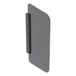 Geberit Urinaltrennwand, Halter Schwarz matt, Glas Anthrazit/satiniert, 115205CD1... GEBERIT-115205CD1 4064746044618 (Abb. 1)