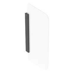 Geberit Urinaltrennwand, Halter Schwarz matt, Glas Weiß/satiniert, 115205TD1... GEBERIT-115205TD1 4064746044601 (Abb. 1)