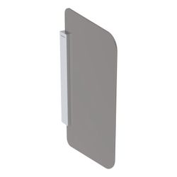 Geberit Urinaltrennwand Glas Halterung Aluminium gebürstet, Glas Umbra, satiniert... GEBERIT-115211TF1 4025416545774 (Abb. 1)