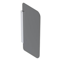 Geberit Urinaltrennwand Glas Halterung Aluminium gebürstet, Glas Anthrazit, satinier... GEBERIT-115211CD1 4025416561569 (Abb. 1)