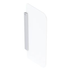Geberit Urinaltrennwand Glas Halterung Aluminium gebürstet, Glas Weiß, satiniert... GEBERIT-115211TD1 4025416545590 (Abb. 1)