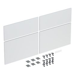 Geberit iCon Set Schubladenfronten für Unterschrank für Doppelwaschtisch, 4 Schublad... GEBERIT-245277001 4025410582331 (Abb. 1)