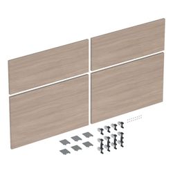 Geberit iCon Set Schubladenfronten für Unterschrank für Doppelwaschtisch, 4 Schublad... GEBERIT-245281001 4025410582379 (Abb. 1)