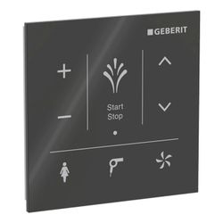 Geberit Wandbedienpanel für Geberit AquaClean, Schwarz/Glas... GEBERIT-147038SJ1 4025416817048 (Abb. 1)