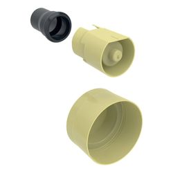 Geberit GIS Schutz- und Markierstopfen Set mit Spülbogenverlängerung 45mm PE-HD 2403... GEBERIT-240303002 4064746031984 (Abb. 1)