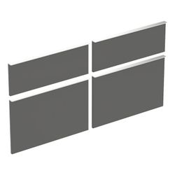 Geberit Set Schubladenfronten für iCon Unterschrank für Doppelwaschtisch, lava, Brei... GEBERIT-598760000 4022009338195 (Abb. 1)