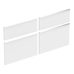 Geberit Set Schubladenfronten für iCon Unterschrank für Doppelwaschtisch, Weiß, Brei... GEBERIT-598855000 4022009319323 (Abb. 1)