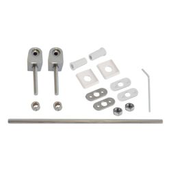 Geberit Renova Comfort Set Scharniere für WC-Sitz Befestigung von unten, 2 Stück... GEBERIT-598070000 4022009318197 (Abb. 1)