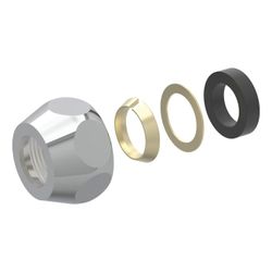 Geberit Konus-Quetschverschraubung R 3/8", Hochglanz verchromt... GEBERIT-294833211 4025416057055 (Abb. 1)