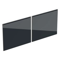 Geberit Set Schubladenfronten für Unterschrank für Doppelwaschtisch Schwarz, Breite ... GEBERIT-243894161 4025416822097 (Abb. 1)