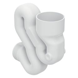 Geberit Schneckengeruchsverschluss für Urinal, PP, horizontal, DN 40-DN 50, 45mm, 24... GEBERIT-242029001 4025416861836 (Abb. 1)