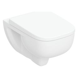 Geberit Renova Plan Set Wand-WC Tiefspüler, TurboFlush, mit WC-Sitz Tiefe 54cm, Weiß... GEBERIT-503152001 4064746083907 (Abb. 1)