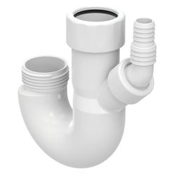 Geberit Doppelkammergeruchsverschluss mit Winkelschlauchtülle Außendurchmesser 40mm ... GEBERIT-242102111 4025416861447 (Abb. 1)