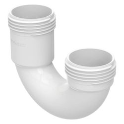 Geberit Gewindebogen, 180 Grad, 32mm, 6cm, 4cm, Alpinweiß, 242099111... GEBERIT-242099111 4025416861386 (Abb. 1)