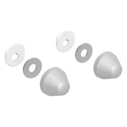 Geberit Deckkappen für WC- und Urinalkeramik, Kunststoff, Mattverchromt, 217713461... GEBERIT-217713461 4025416032946 (Abb. 1)