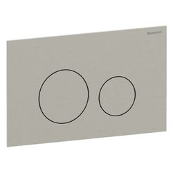 Geberit Sigma40 Betätigungsplatte, rund, 2-Mengen-Spülung Platte, Taste Nickel gebür... GEBERIT-115628ID1 4064746097348 (Abb. 1)