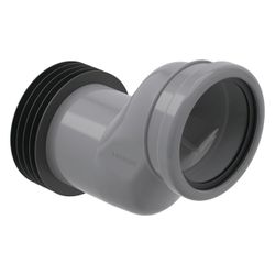 Geberit Anschlussstutzen für Wand-WC, 5cm etagiert, 90mm, PVC, Grau, 388352291... GEBERIT-388352291 4025416279099 (Abb. 1)