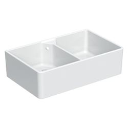 Geberit Publica Mehrzweckbecken mit zwei Becken und Überlauf 90x25x56cm... GEBERIT-350490000 4022009077650 (Abb. 1)