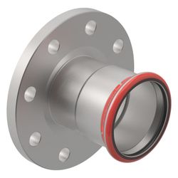 Geberit Mapress C-Stahl Flansch 10/16 bar, mit Pressmuffe Außendurchmesser 88,9mm, DN 80... GEBERIT-23760 4024723237600 (Abb. 1)