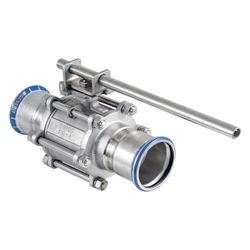 Geberit Mapress Edelstahl Kugelhahn mit Betätigungshebel, geflanscht Außendurchmesser 10... GEBERIT-92109 4024723921097 (Abb. 1)