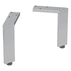 Geberit Set Füße schmal, 15-15,8cm, Aluminium, Chrom, 500367001... GEBERIT-500367001 4025416430476 (Abb. 1)