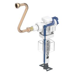 Geberit Füllventil Typ 383 Wasseranschluss seitlich 3/8", Nippel aus Messing, für Un... GEBERIT-240705005 4064746036972 (Abb. 1)