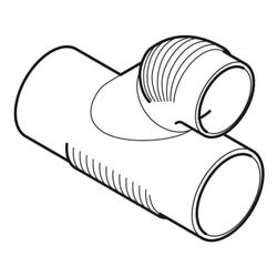 Geberit Silent db20 Parallelabzweig 45 Grad d 90mm, d1 90mm... GEBERIT-308081141 4025416084617 (Abb. 1)