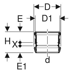 Geberit Silent db20 Stütz-und Dehnmuffe Außendurchmesser 110mm... GEBERIT-310002141 4025416085010 (Abb. 1)