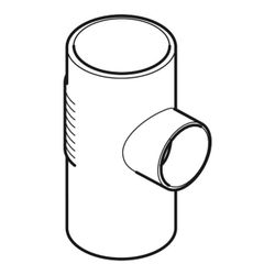 Geberit Silent db20 Abzweig 88,5 Grad Außendurchmesser 56mm... GEBERIT-305058141 4025416084334 (Abb. 1)