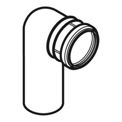 Geberit PE Anschlussbogen 90 Grad für Wand-WC Außendurchmesser 110mm... GEBERIT-367070161 4025416160946 (Abb. 1)