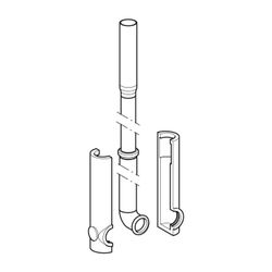 Geberit Set Spülbogen 90° ausziehbar Außendurchmesser 56mm... GEBERIT-119698161 4025416008781 (Abb. 1)