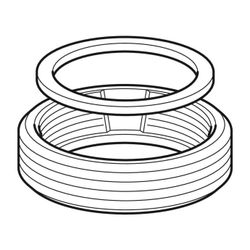 Geberit Reduzierring mit Flachdichtung G 1 1/4 x G 1... GEBERIT-213895111 4025416025948 (Abb. 1)