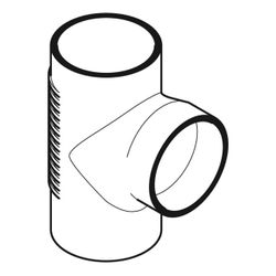 Geberit Silent db20 Bogenabzweig 88,5 Grad d 90mm, d1 90mm... GEBERIT-308089141 4025416503972 (Abb. 1)