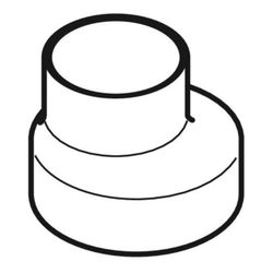 Geberit Silent db20 Reduktion exzentrisch, kurz, d 90mm, d1 56mm... GEBERIT-308050141 4025416084518 (Abb. 1)