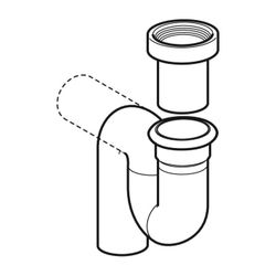 Geberit Geruchsverschluss für Hock-WC Abgang vertikal Außendurchmesser 110mm... GEBERIT-167734161 4025416024668 (Abb. 1)