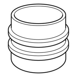 Geberit PE Doppelbundbüchse Außendurchmesser 315mm... GEBERIT-372751161 4025416036975 (Abb. 1)