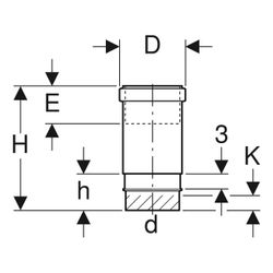 Geberit PE Langmuffe mit Doppelbund Außendurchmesser 160mm... GEBERIT-369700161 4025416035015 (Abb. 1)