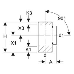 Geberit PE Reinigungsstück 90 Grad mit runder Serviceöffnung Außendurchmesser 90mm... GEBERIT-366451161 4025416029274 (Abb. 1)